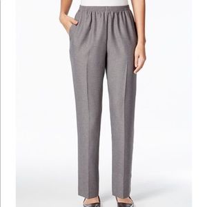 Gray Alfred Dunner Pull On Slacks